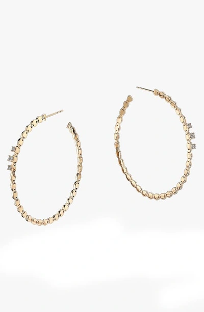 Lana Jewelry Triple Solo Mega Diamond Hoop Earrings In Yellow