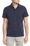 Robert Barakett Creston Short Sleeve Cotton Polo In Navy