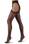 Lechery Seductress 15 Suspender Tights In Black