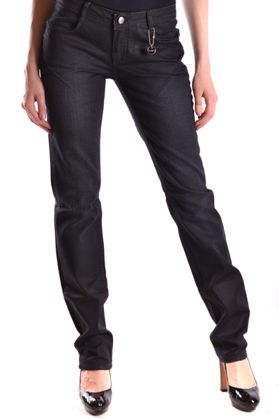 Costume National Chic Black Mid Waist Slim Fit Denim Women's Jeans