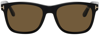 Tom Ford Eric Square Acetate Sunglasses In 01j Shblk