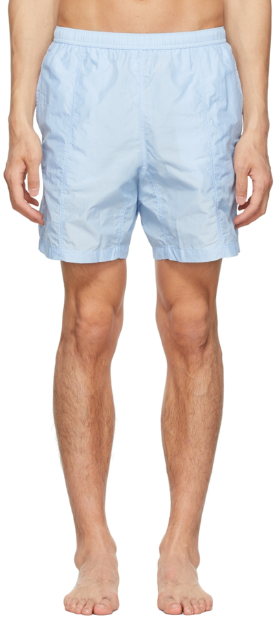 Ami Alexandre Mattiussi Ami De Cœur Swim Shorts - Men's - Polyamide/recycled Polyamide/fabric In Blue