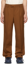 VTMNTS BROWN WOOL TROUSERS
