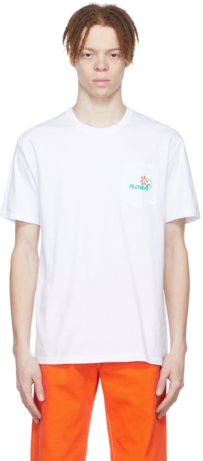 Noah Florist Pocket T-shirt In White