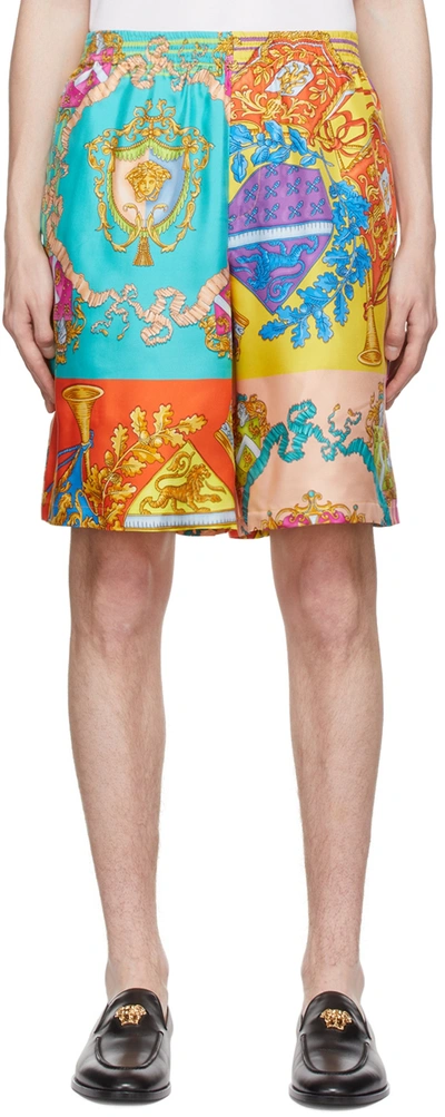 Versace Royal Rebellion Bermuda Shorts In Multicolor