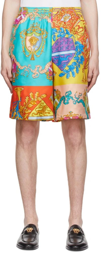 Versace Royal Rebellion Bermuda Shorts In Neutral