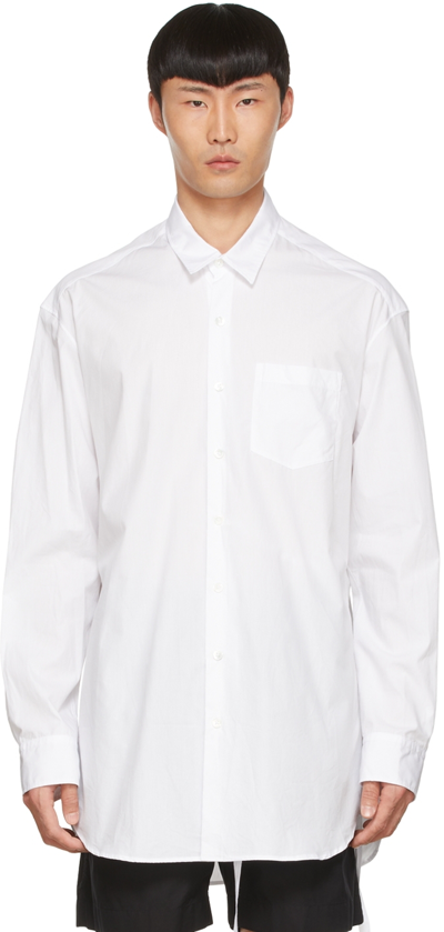 Ann Demeulemeester Mark Cotton High Comfort Shirt In White