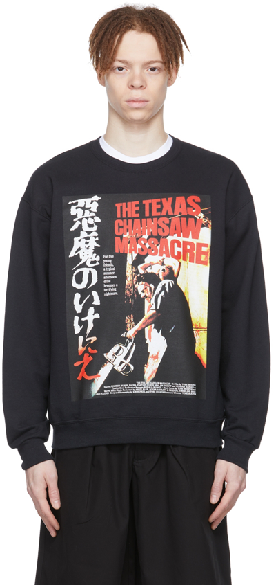 Wacko Maria Black 'the Texas Chainsaw Massacre' Sweatshirt