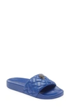 Kurt Geiger Women's Meena Eagle Slip On Slide Sandals In Blue