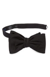 Thom Sweeney Silk Bow Tie In Black