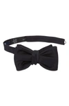 Thom Sweeney Silk Bow Tie In Black