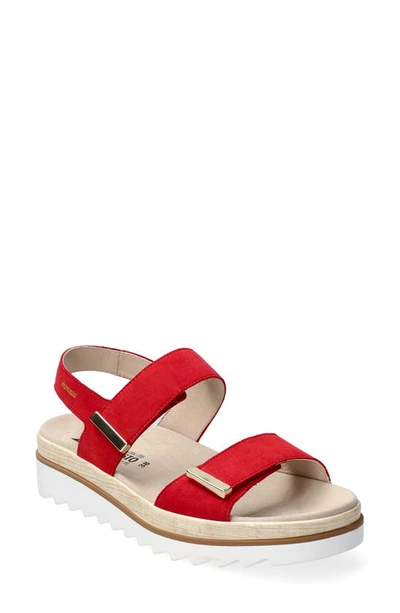 Mephisto Dominica Sandal In Scarlet