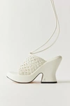 Circus By Sam Edelman Women's Paislie Woven Block-heel Sandals In White