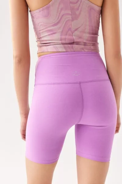 Beyond Yoga Spacedye High Waisted Biker Short In Purple