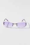Urban Renewal Vintage '90s Y2k Heart Sunglasses In Purple