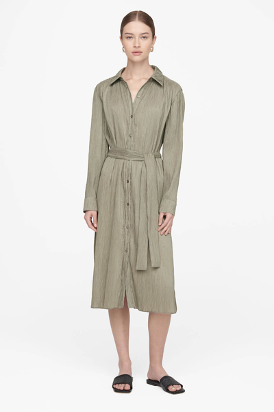 Anine Bing Alma Dress In Green Khaki | ModeSens