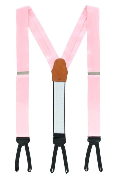 Trafalgar Sutton Silk Formal Suspenders In Pink