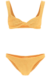 Hunza G Juno Twisted Two-piece Bikini Set In Yellow