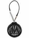 MIU MIU WOMEN'S  BLACK LEATHER KEY CHAIN