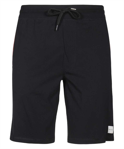 Paul Smith Jersey Cotton Lounge Shorts In Black