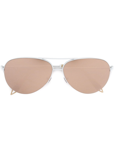 Victoria Beckham Pilot-frame Sunglasses In White