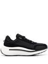 ADIDAS Y-3 YOHJI YAMAMOTO ADIDAS Y 3 YOHJI YAMAMOTO MEN'S  BLACK LEATHER SNEAKERS