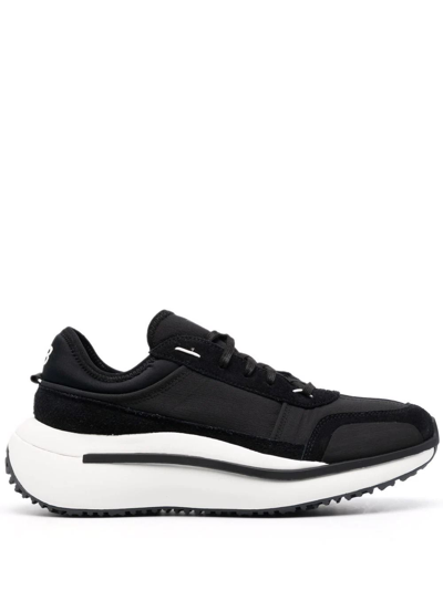 Adidas Y-3 Yohji Yamamoto Adidas Y 3 Yohji Yamamoto Men's  Black Leather Sneakers