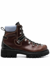 Dsquared2 Men's  Brown Leather Ankle Boots