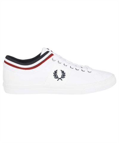 Fred Perry Tipped Underspin Sneakers In White