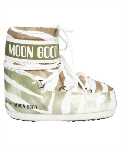 Moon Boot Mars Zebra Boots In White