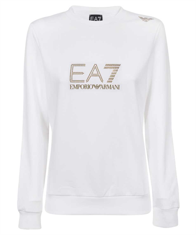 Ea7 Regular-fit Sweatshirt In White