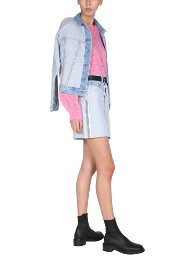 Helmut Lang Women's  Light Blue Other Materials Outerwear Jacket In #add8e6
