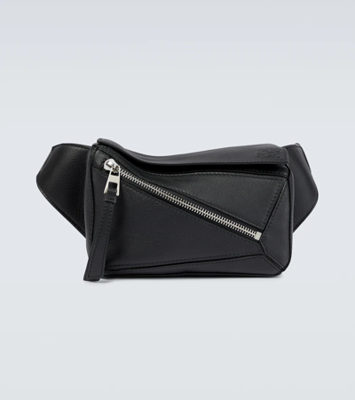 Loewe Mini Puzzle Belt Bag In Black