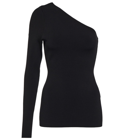 Victoria Beckham Women's Vb Body One-shoulder Stretch-jersey Top In Black