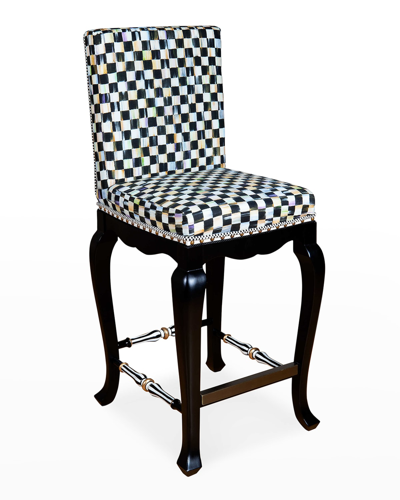 Mackenzie-childs Courtly Check Counter Stool