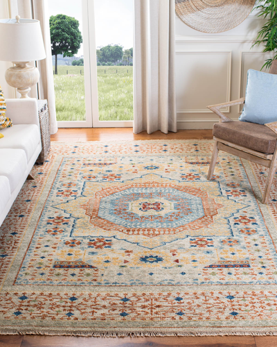Safavieh Roswell Hand-knotted Rug, 6' X 9' In Ivory, Rust
