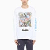 GALLERY DEPT. WHITE T-SHIRT WITH CONTRASTING PRINTS