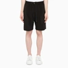 Pt Torino Black Bermuda Shorts In Black