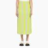 SUNNEI WHITE AND YELLOW PENCIL SKIRT