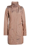 COLE HAAN SIGNATURE BACK BOW PACKABLE HOODED RAINCOAT