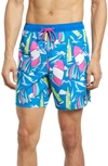 Vineyard Vines 7-inch Printed Chappy Swim Trunks In Regatta Blue