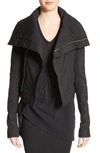 RICK OWENS STRETCH COTTON BIKER JACKET,RP16F2718TE