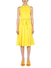 Moschino Women's Heart Pockets Dress In Yellow