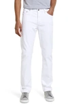 Ag Everett Slim Straight Leg Jeans In White