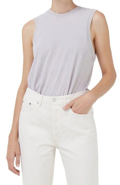 Agolde Amara Cotton Muscle T-shirt In Parfait