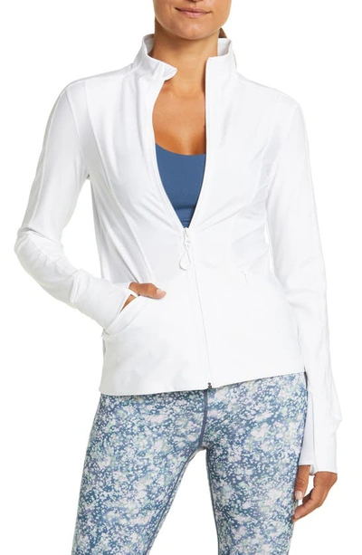 Zella Line Up Upf Jacket In White