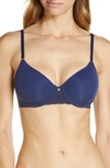Natori Bliss Perfection Contour Underwire Soft Stretch Padded T-shirt Everyday Bra (36g) Women's In Evening Sky