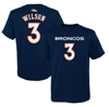 OUTERSTUFF YOUTH RUSSELL WILSON NAVY DENVER BRONCOS MAINLINER PLAYER NAME & NUMBER T-SHIRT
