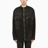 BALMAIN BLACK SHIRT JACKET IN DENIM,XH0HC065DC05/K_BALMA-0PA_401-41