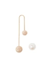 ASHERALI KNOPFER INTERCHANGEABLE DIAMOND AND PEARL BAR EARRING,63510825967